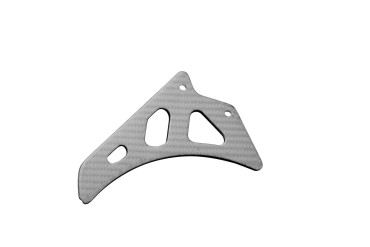 Guarda Cadena (parte inferior) Carbono por Triumph Speed Triple 2016- Carbono+Fibra de Vidrio | Patron Enlazado | Opaco