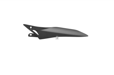 Guarda Cadena Carbono por Ducati Multistrada 1200 / 1200S 2010-2014 Carbono+Fibra de Vidrio | Patron Sencillo | Opaco