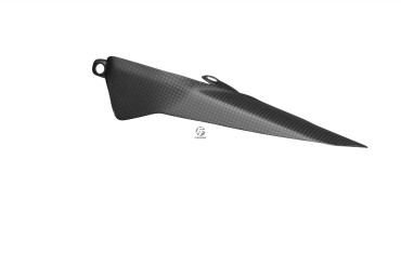 Carbon Kettenschutz für Ducati Panigale 1199 / 1299 Carbon+Fiberglas | Leinwand | Matt