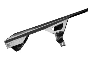 Carter de chaine Carbone pour KTM 690 SMC R 2020- Carbone+Fibre de Verre | Toile Sergé | Brillant