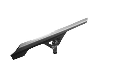Carbon Chain Guard for KTM 690 SMC R 2020- Carbon+Fibreglass | Plain Weave | Matt
