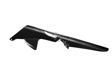 Guarda Cadena Carbono por Kawasaki Z H2 2020+ Carbono+Fibra de Vidrio | Patron Enlazado | Brillante