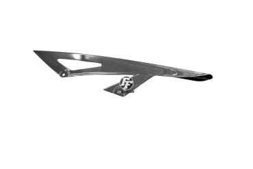 Guarda Cadena Carbono por Kawasaki Z1000 07-09 / Z750R 2011-2012 / ZX10 R 06-07 Carbono+Fibra de Vidrio | Patron Sencillo | Brillante