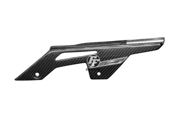 Guarda Cadena Carbono por Kawasaki Z650 2017-2021 Carbono+Fibra de Vidrio | Patron Enlazado | Brillante