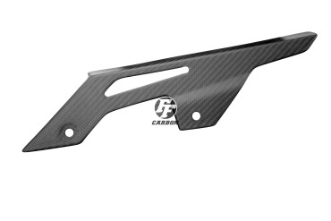 Carbon Kettenschutz für Kawasaki Z650 2017-2021 Carbon+Fiberglas | Köper | Matt