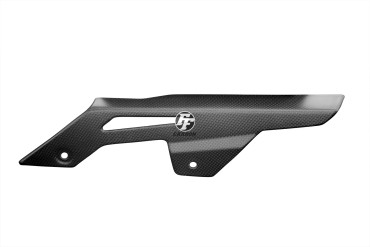 Guarda Cadena Carbono por Kawasaki Z650 2017-2021 Carbono+Fibra de Vidrio | Patron Sencillo | Opaco