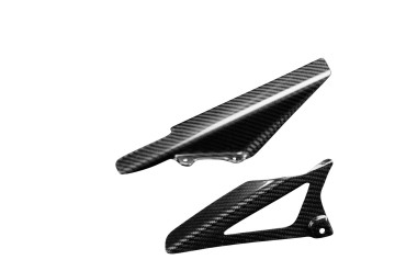 Guarda Cadena Carbono por Kawasaki ZX-10R 2004-2005 100% Carbono | Patron Enlazado | Brillante