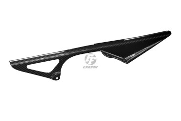 Guarda Cadena Carbono por Kawasaki ZX-6R 2005-2006 Carbono+Fibra de Vidrio | Patron Enlazado | Brillante