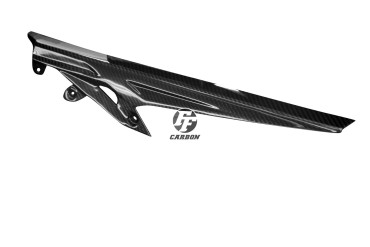 Guarda Cadena Carbono por Triumph Tiger 800 XCX XR XRX Carbono+Fibra de Vidrio | Patron Enlazado | Brillante