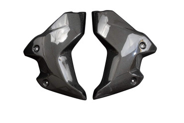 Covertor radiador Carbono por BMW R 1250 GS 2017- Carbono+Fibra de vidrio | Patron Sencillo | Brillante