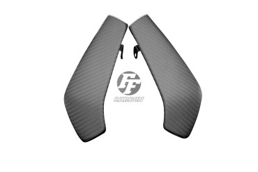 Covertor radiador Carbono por Ducati Monster 1200 / 1200S / 821 2014-2018 Carbono+Fibra de Vidrio | Patron Enlazado | Opaco