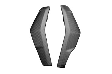 Covertor radiador Carbono por Ducati Streetfighter V2 2021- Carbono+Fibra de Vidrio | Patron Sencillo | Opaco