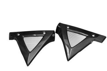 Covertor radiador Carbono por Suzuki B-King 1300 2007-2011 Carbono+Fibra de Vidrio | Patron Sencillo | Brillante