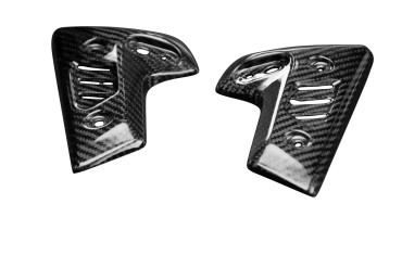 Carbon Kühlerverkleidung für Triumph Speed Triple 1200 RS / RR 2021- Carbon+Fiberglas | Köper | Glossy