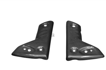 Carbon Radiator Cover for Triumph Speed Triple 2005-2007 Carbon+Fibreglass | Plain Weave | Glossy