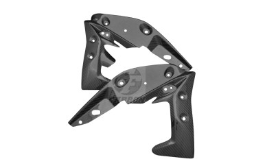 Covertor radiador Carbono por Triumph Speed Triple 2011-2015 Carbono+Fibra de Vidrio | Patron Enlazado | Brillante