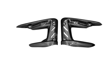 Cofano radiatore Carbonio per Triumph Street Triple 2007-2012 Carbonio+Fibra di Vetro | Spigato | Brillante