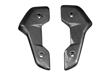 Carbon Radiator Cover for Triumph Trident 660 Carbon+Fibreglass | Plain Weave | Glossy