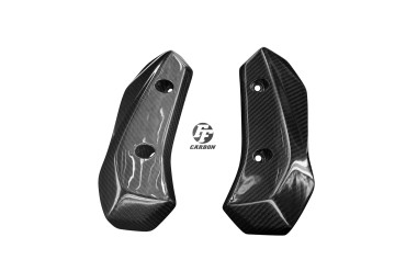 Cache radiateur Carbone pour Yamaha MT-07 2013-2016 Carbone+Fibre de Verre | Toile Sergé | Brillant