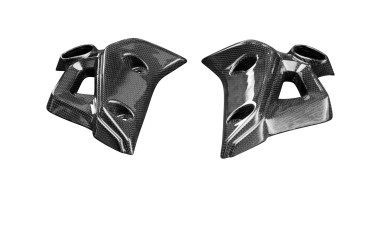 Carbon Radiator Cover for Yamaha MT 07 2021- Carbon+Fibreglass | Plain Weave | Glossy