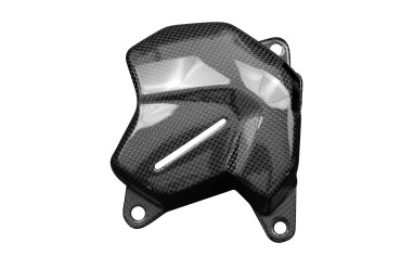 Covertor de tanque de la compensación de refrigarante Carbono por Triumph Trident 660 Carbono+Fibra de Vidrio | Patron Sencillo | Brillante