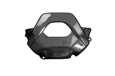 Carbon Clutch Cover for Ducati Desert X 2022 - Carbon+Fibreglass | Plain Weave | Glossy