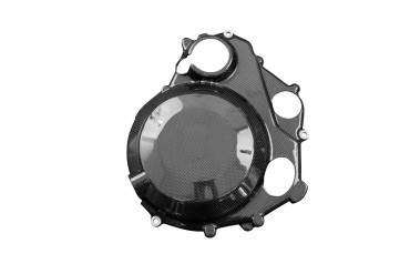 Carbon Clutch Cover for Kawasaki Z650/ Ninja 650 2017-2021 Carbon+Fibreglass | Plain Weave | Glossy