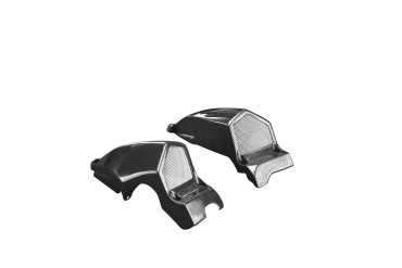 Prises d´air (version plus grande) Carbone pour Ducati Streetfighter Carbone+Fibre de Verre | Toile Contraignant | Brillant