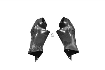 Tomas de aire con agujeros indicadores Carbono por Ducati 748 / 916 / 996 / 998 Carbono+Fibra de Vidrio | Patron Sencillo | Brillante