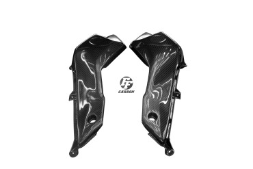 Prise d´air (parties latérales) Carbone pour Yamaha MT-07 2013-2016 Carbone+Fibre de Verre | Toile Sergé | Brillant
