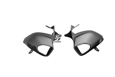 Carenado toma de aire Carbono por BMW R1200R 2015 Carbono+Fibra de Vidrio | Patron Sencillo | Opaco