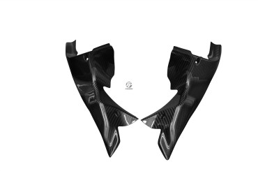 Carenatura di aspirazione dell´aria Carbonio per Ducati 1098 / 1198 / 848 Carbonio+Fibra di Vetro | Spigato | Brillante