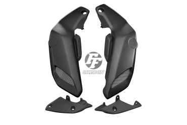 Carenado toma de aire Carbono por Yamaha MT-07 2018-2020 Carbono+Fibra de Vidrio | Patron Enlazado | Opaco