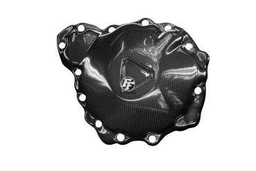 Cache du moteur (couvert) Carbone pour Triumph Speed Triple 2016- Carbone+Fibre de Verre | Toile Contraignant | Brillant