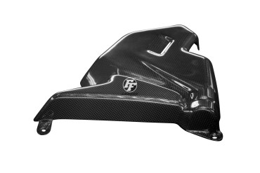 Covertor de motor (a la derecha) Carbono por Aprilia RSV 1000R Tuono 2006-2011 Carbono+Fibra de Vidrio | Patron Sencillo | Brillante
