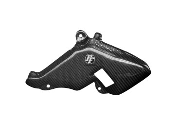 Covertor de motor (a la derecha) Carbono por Aprilia RSV Tuono 2003-2005 100% Carbono | Patron Enlazado | Brillante