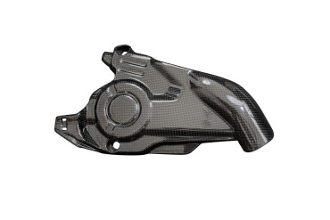 Covertor de motor (a la derecha) Carbono por Ducati Hypermotard 698 Carbono+Fibra de vidrio | Patron Sencillo | Brillante