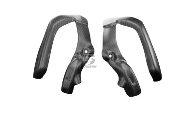Covertor de motor Carbono por BMW R1200 GS 2013-2018 Carbono+Fibra de Vidrio | Patron Enlazado | Opaco