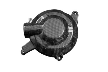 Covertor de motor Carbono por Triumph Street Triple 2017-2022 Carbono+Fibra de Vidrio | Patron Sencillo | Brillante
