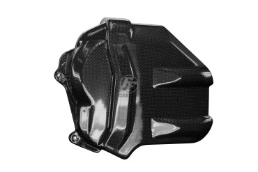 Cache du moteur (à gauche) Carbone pour Ducati Panigale V4 / V4S/ V4R / Streetfighter V4 Carbone+Fibre de Verre | Toile Contraignant | Brillant