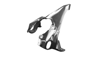 Carénage avant Carbone pour Kawasaki Z650 2020- Carbone+Fibre de Verre | Toile Sergé | Brillant
