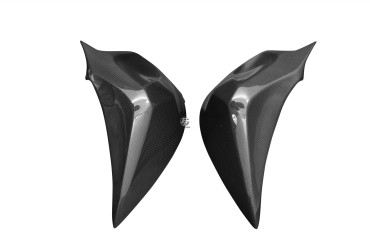 Carbon Obere Seitenverkleidung (Vorn) für Kawasaki Z800 Carbon+Fiberglas | Leinwand | Glossy