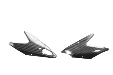 Pannello laterale superiore (anteriore) Carbonio per MV Agusta Brutale 750 / 910 / 989R / 1078RR Carbonio+Fibra di Vetro | Spigato | Brillante