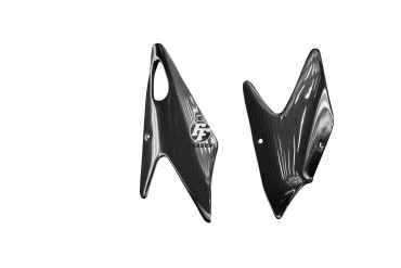 Pannello laterale superiore (anteriore) Carbonio per MV Agusta Brutale 750 / 910 / 989R / 1078RR Carbonio+Fibra di Vetro | Tela | Brillante