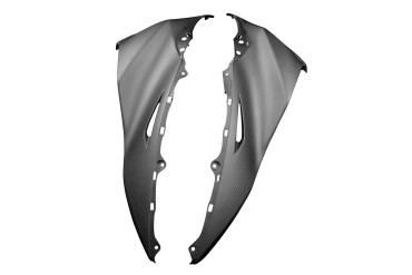 Carenado lateral (parte superior) Carbono por Kawasaki ZX-10R 2011-2015 100% Carbono | Patron Enlazado | Opaco