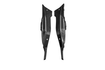 Carbon Upper Side Panel for Kawasaki ZX-4RR 2023- Carbon+Fibreglass | Twill Weave | Glossy