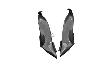 Carbon Obere Seitenverkleidung für Kawasaki ZX-6R 2009-2012 Carbon+Fiberglas | Köper | Glossy