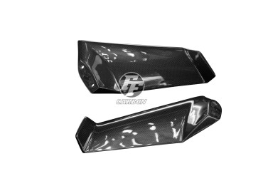Winglets superior Carbono por Kawasaki Ninja H2 2015+ (H2R 2015-16 Style) 100% Carbono | Patron Sencillo | Brillante