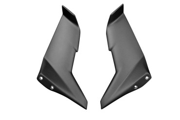 Winglets superior Carbono por Kawasaki Ninja H2 2015+ (H2R 2017+ Style) Carbono+Fibra de Vidrio | Patron Sencillo | Opaco