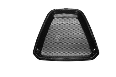 Cache de radiateur d´huile Carbone pour Ducati XDiavel Carbone+Fibre de Verre | Toile Sergé | Brillant